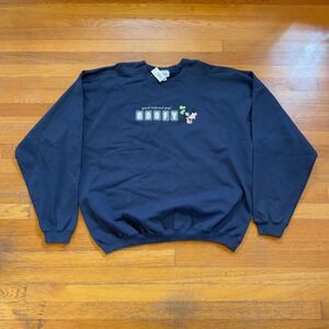 VTG 90s DS NWT Disneyland Goofy Good Natured Guy Embroidered Sweatshirt XXL USA